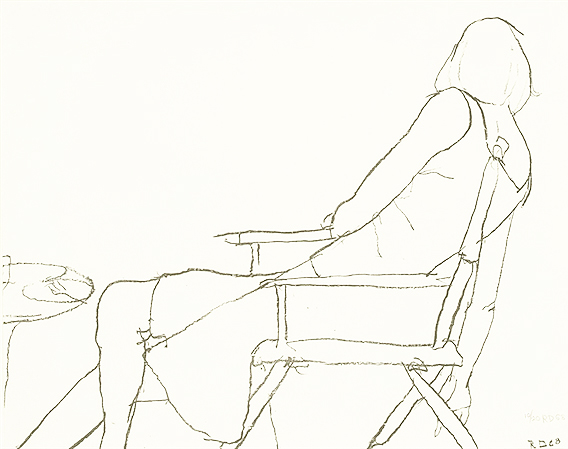 Phyllis in a Director's Chair